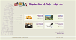 Desktop Screenshot of hinghamsonsofitaly.com