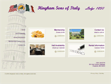 Tablet Screenshot of hinghamsonsofitaly.com